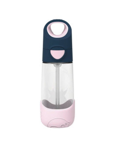 Butelka Tritanowa ze Słomką, Bidon 450 ml, Indigo Rose