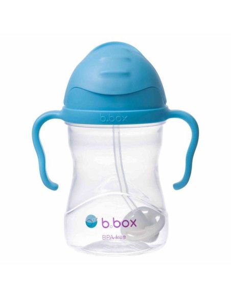 Bidon ze Słomką 240ml BORÓWKOWY