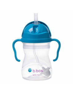 Bidon ze Słomką 240ml KOBALTOWY 2