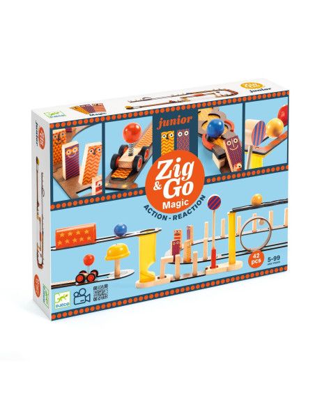 Mechanika w Praktyce Zestaw dla Dzieci Zig & Go Junior MAGIA 43 Elementy DJECO