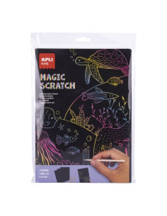 Zestaw Wydrapywanek Magic Scratch A4 Apli Kids
