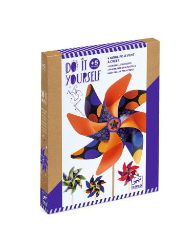 Wiatraki WZORY Zrób to Sam Djeco