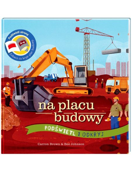 Książka Edukacyjna Na Placu Budowy Podświetl i Odkryj Api Papi