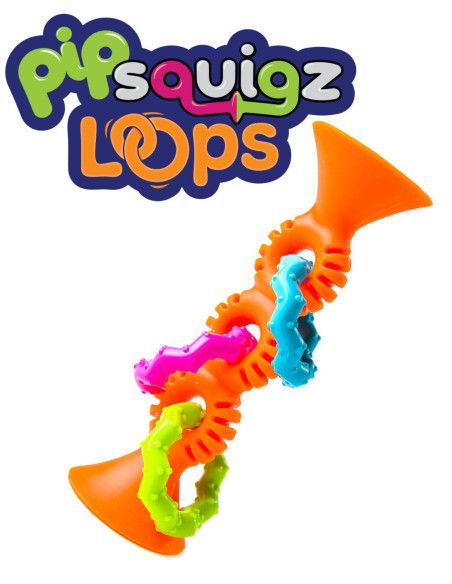 Grzechotka dla Niemowląt Bobo Przyssawki PipSquigz Loops Fat Brain Toys Grzechotka dla Niemowląt Bobo Przyssawki PipSquigz Loops Fat Brain Toys