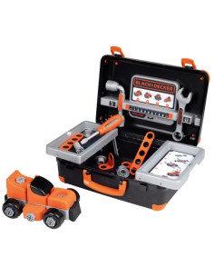 Black & Decker Walizka z Narzędziami + Samochód w Częściach Smoby