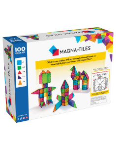 Klocki Magnetyczne Classic 100 elementów Magna Tiles 2