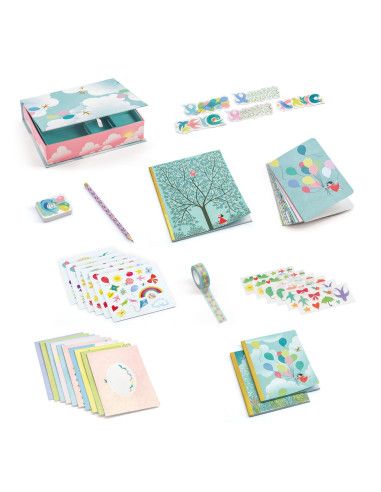 Papeteria Kuferek z Zestawem Papierniczym CHARLOTTE Djeco