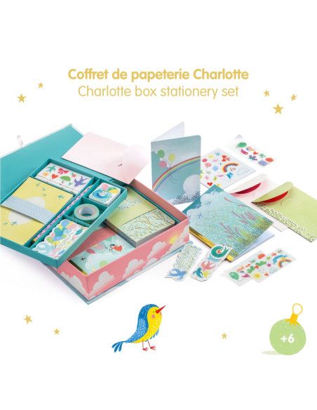 Papeteria Kuferek z Zestawem Papierniczym CHARLOTTE Djeco