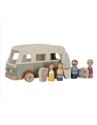 Drewniany Samochód Campervan Vintage Little Dutch