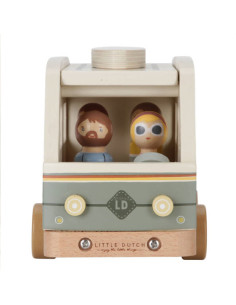 Drewniany Samochód Campervan Vintage Little Dutch 2