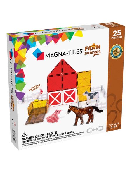 Klocki Magnetyczne Farm Animals 25 elementów Magna Tiles