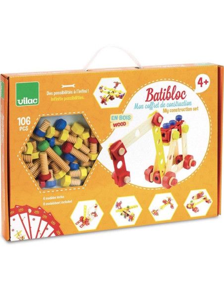 Drewniane Klocki Konstrukcyjne Batibloc Vilac
