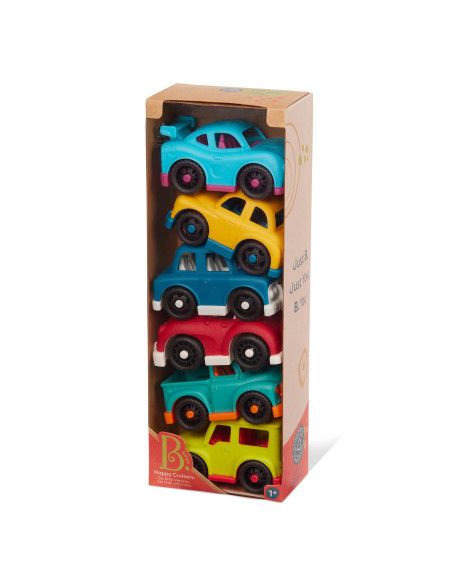 Zestaw 6 Małych Autek seria Happy Cruisers B.Toys