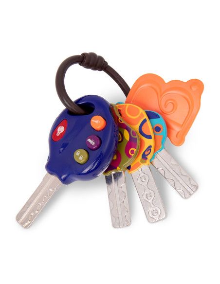 Zabawka Sensoryczna Zestaw Kluczy Samochodowych z Pilotem GRANATOWY B.Toys Zabawka Sensoryczna Zestaw Kluczy Samochodowych z Pilotem GRANATOWY B.Toys