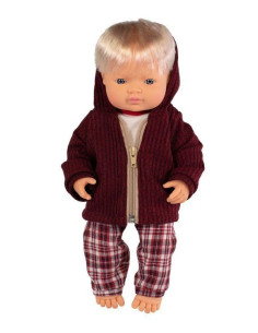 Ubranko dla Lalki 38cm Komplet ze Spodniami na Chłodne Dni Miniland 2