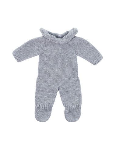 Ubranko dla Lalki 32cm Dzianinowa Piżama dla Lalki Szara Miniland