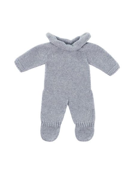 Ubranko dla Lalki 32cm Dzianinowa Piżama dla Lalki Szara Miniland