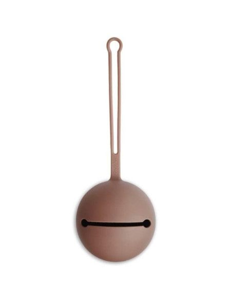 Silikonowe Etui na Smoczki do Wózka Kula Cloudy Mauve Mushie