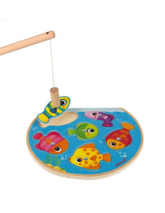 Puzzle z Magnesami Szybkie Rybki z Wędką Janod 2