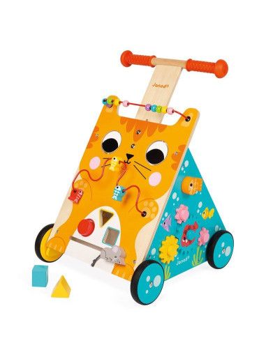 Wielofunkcyjny Pchacz Edukacyjny Kot Janod