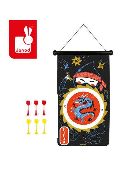 Magnetyczna gra w rzutki Ninja 4-8 lat Janod
