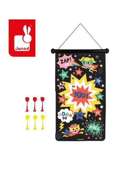Magnetyczna Gra w Rzutki Superbohater 4-8 lat Janod