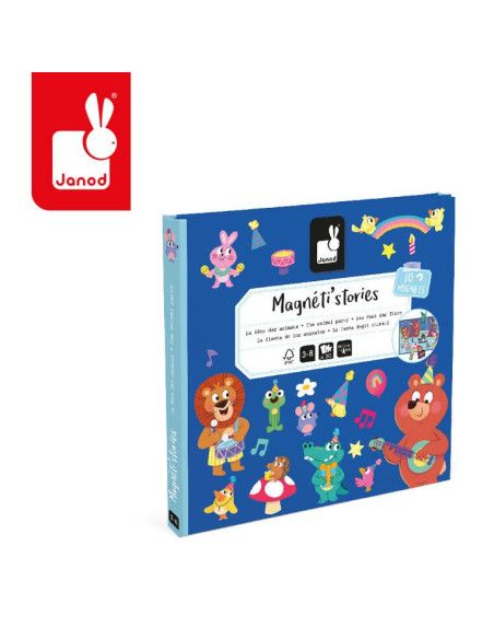 Magnetyczna Układanka Przyjęcie w Lesie Magneti'stories Janod