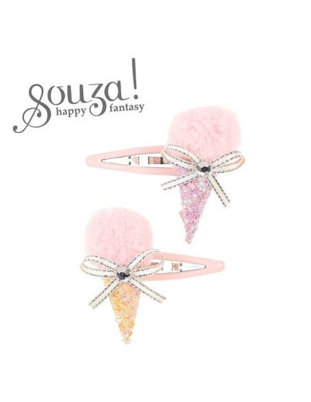 Spinki do Włosów Różowe Lody Damanja 2 szt Souza