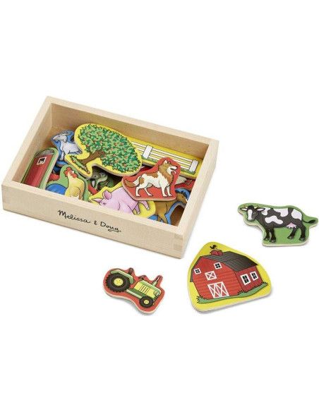 Drewniane Magnesy Na Farmie 20 sztuk Melissa & Doug