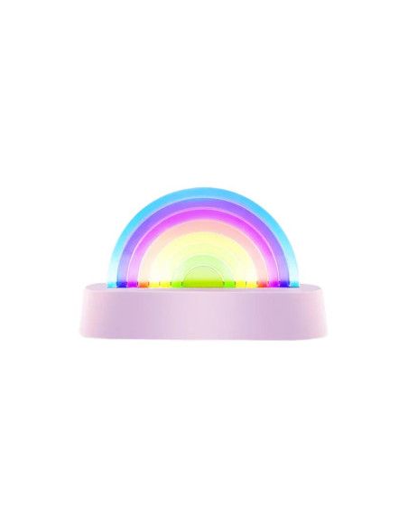 Kolorowa Lampka Tęcza Dancing Rainbow Lamp Fioletowa Lalarma
