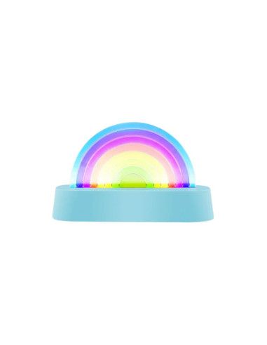 Kolorowa Lampka Tęcza Dancing Rainbow Lamp Niebieska Lalarma