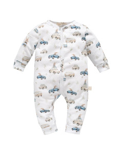 Rampers Pajacyk Bawełna Organiczna CARS Rozmiar 62