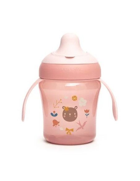 Kubek do Nauki Picia FOREST 200ml +6m Różowy Suavinex