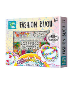 Rainbow Letters Zestaw Koralików do Tworzenia Biżuterii ToysInn
