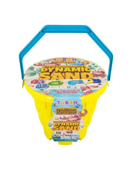 Zestaw Kreatywny Piasek Dynamiczny z Wiaderkiem PLAŻA Tuban