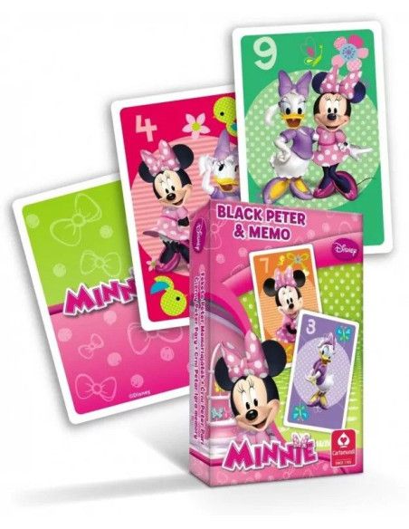 Karty do Gry w Piotrusia Czarny Piotruś/Memo - Minnie Cartamundi