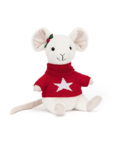 Wesoła Myszka w Czerwonym Sweterku 18cm Jellycat