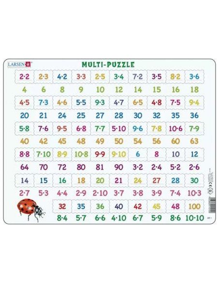 Układanka Multi-Puzzle Maxi Tabliczka Mnożenia Larsen