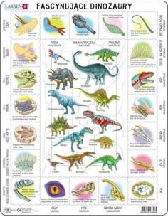 Układanka Fascynujące Dinozaury LARSEN
