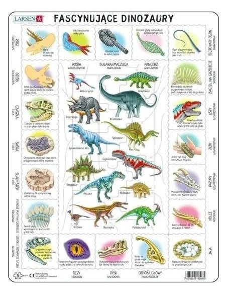 Układanka Fascynujące Dinozaury LARSEN