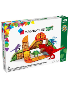 Klocki Magnetyczne Dino World 40 Elementów Magna Tiles