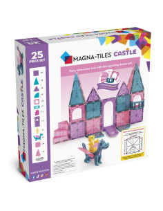 Klocki Magnetyczne Zamek 25 Elementów Magna Tiles 2