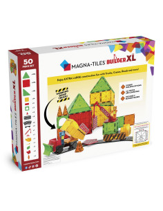 Klocki Magnetyczne Builder XL 50 Elementów Magna Tiles 2