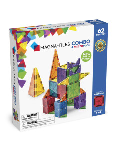 Klocki Magnetyczne COMBO microMAGS 62 Elementy Magna Tiles
