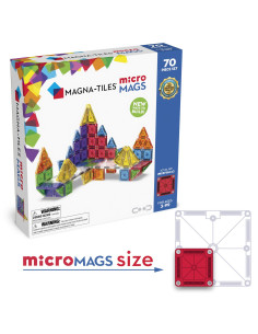 Klocki Magnetyczne microMAGS 70 Elementów Magna Tiles