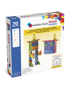 Klocki Magnetyczne microMAGS 70 Elementów Magna Tiles 2