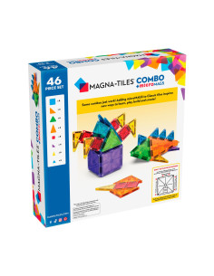 Klocki Magnetyczne COMBO microMAGS 46 Elementów Magna Tiles 2