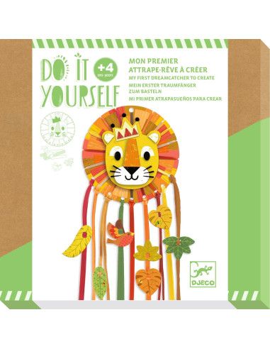 Zestaw Artystyczny ŁAPACZ SNÓW MAŁY LEW Zrób to Sam Djeco