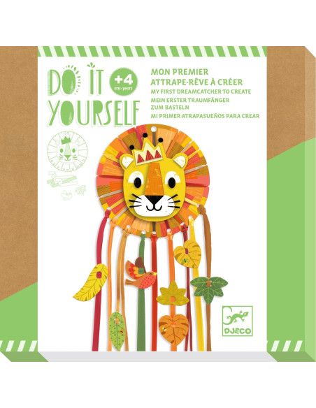 Zestaw Artystyczny ŁAPACZ SNÓW MAŁY LEW Zrób to Sam Djeco