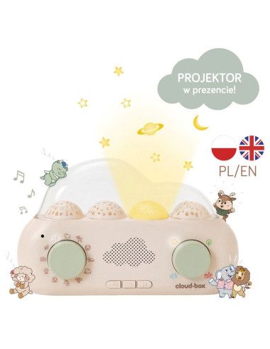 Muzyczny Projektor z Bajkami CloudBox Wersja Polsko - Angielska Cloud.b
